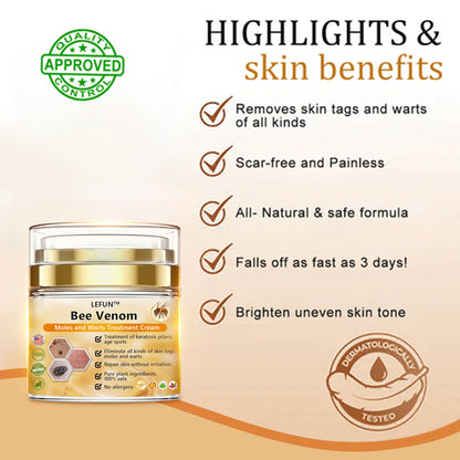 [🍀🍀Official Brand Shop🐝] LEFUN™Bee Venom Mole and Wart Treatment Cream(👨‍⚕AAD RECOMMENDS)x