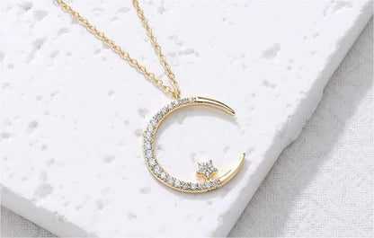 💎 Magnetotherapy Therapy Moon Star Necklace (Limited Offer 🔥 Clearance Sale - 80% Off)