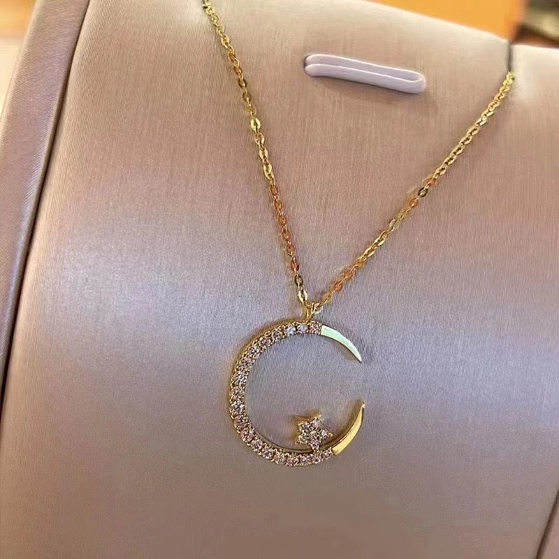 💎 Magnetotherapy Therapy Moon Star Necklace (Limited Offer 🔥 Clearance Sale - 80% Off)